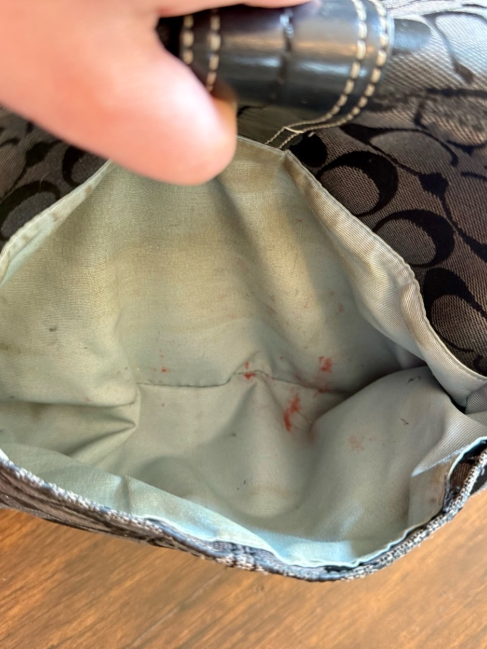 Coach Women's Soho Signature Buckle Flap Shoulder Bag - Black - F15203 - Picture 8 of 14